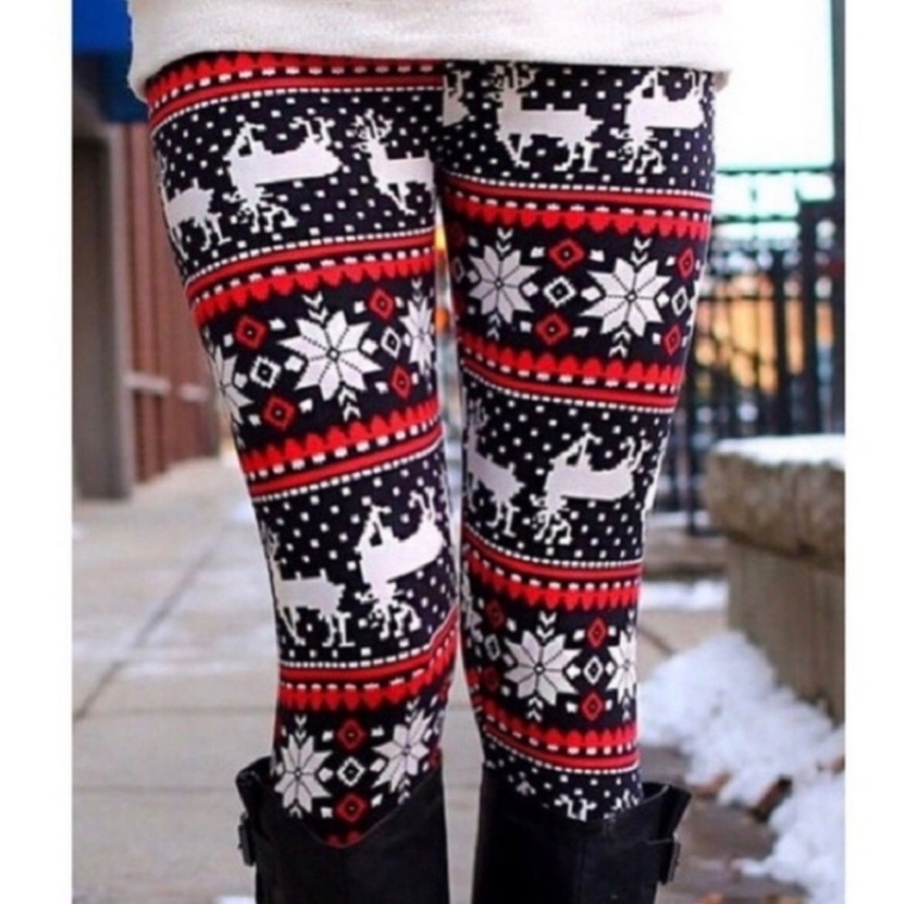 Reindeer Leggings Super Soft & Cozy